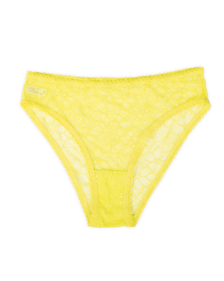 Luxe Lace Hipster Neon Yellow