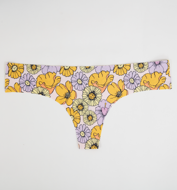 Feels Like Nothing Thong Trippy Florals