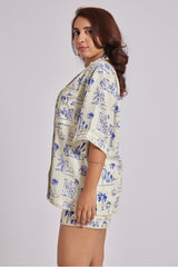 Sierra Shirt Tropical Ink Print